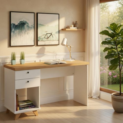 BM028 AHÇAP DESENLİ ÇALIŞMA MASASI