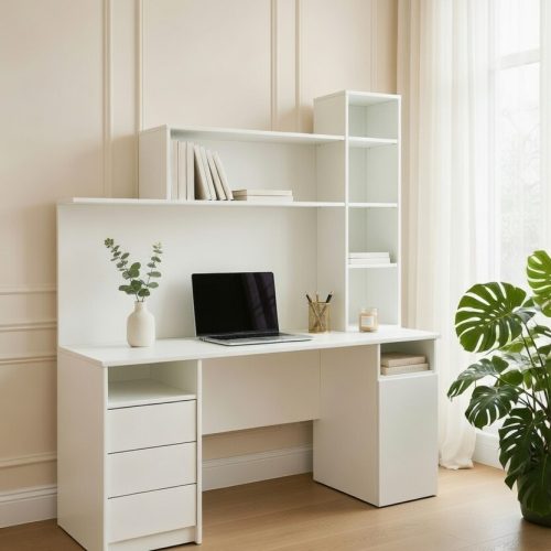 BM057 KİTAPLIKLI ÇALIŞMA MASASI