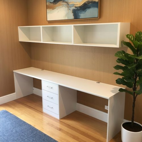 BM067 ÇİFT KİŞİLİK ÇALIŞMA MASASI+ASMA KİTAPLIK