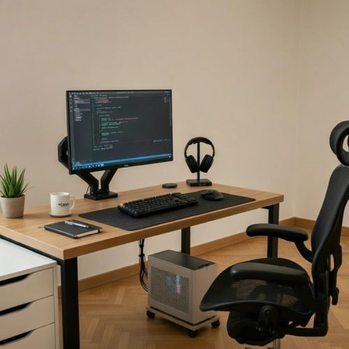 BM071 METAL AYAKLI ÇALIŞMA MASASI