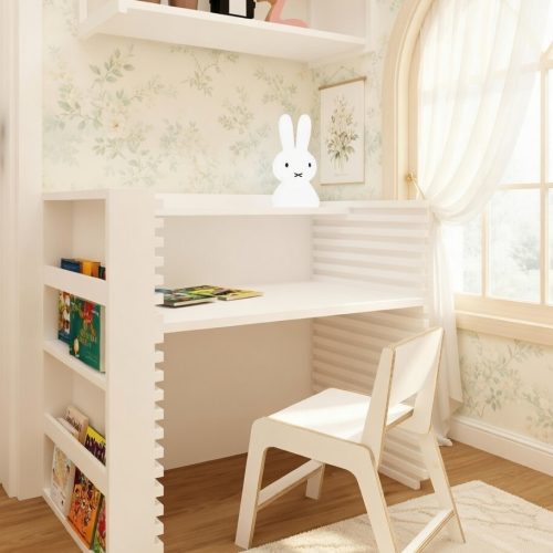 BM087 AYARLANA BİLİR ÇOCUK ÇALIŞMA MASASI+UÇAN RAF