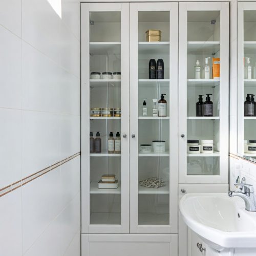 BY011 camlı banyo dolabı+lavabo dolabı mebran