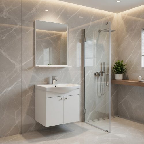 BY012 BEYAZ BANYO DOLABI