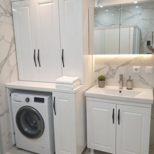 BY013 BANYO DOLABI+ÇAMAŞIR DOLABI MEBRAN