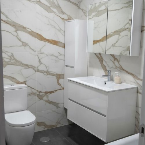 BY019 BEYAZ MDF BANYO DOLABI 3LÜ SET