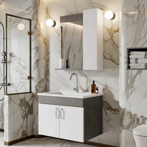 BY062 2 Lİ BANYO DOLABI
