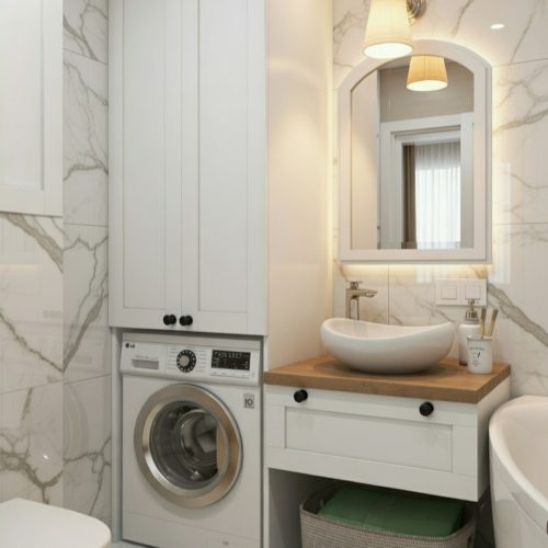 BY07 çamaşır dolabı+lavabo mebran kapak