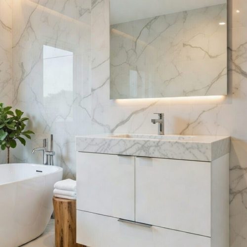 BY080 BEYAZ BANYO DOLABI+AYNA