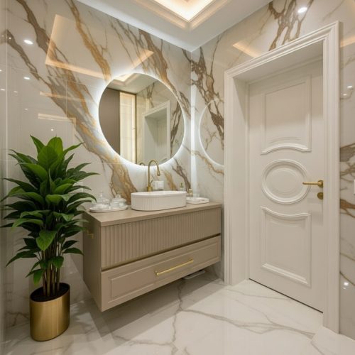 BY093 MEBRAN BANYO DOLABI +IŞIKLI AYNA