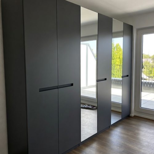 GDP044 6 KAPAKLI AYNALI ANTRESİT GARDROP