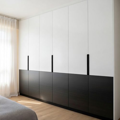 GDP0107 6 KAPAKLI ÇİFT RENK LAKE GARDROP +YÜKLÜK