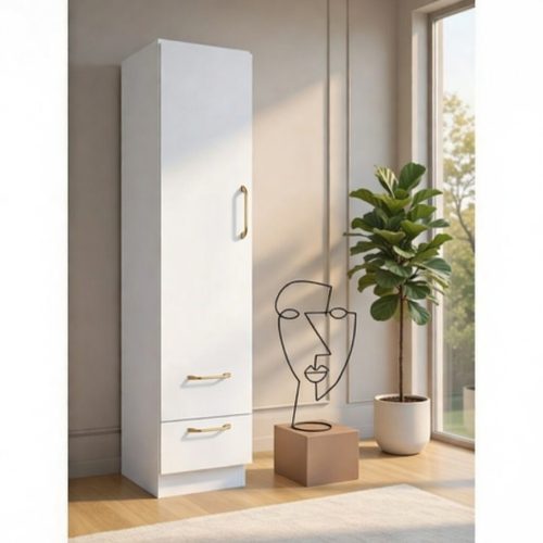 GDP011 TEK KAPAKLI İKİ ÇEKMECELİ DOLAP