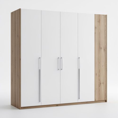 GDP014 5 KAPAKLI AHŞAP DESENLİ GARDROP