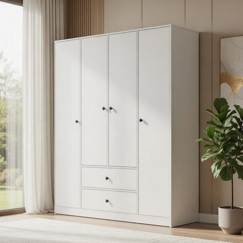 GDP04 4 KAPAKLI 2 ÇEKMECELİ  GARDROP