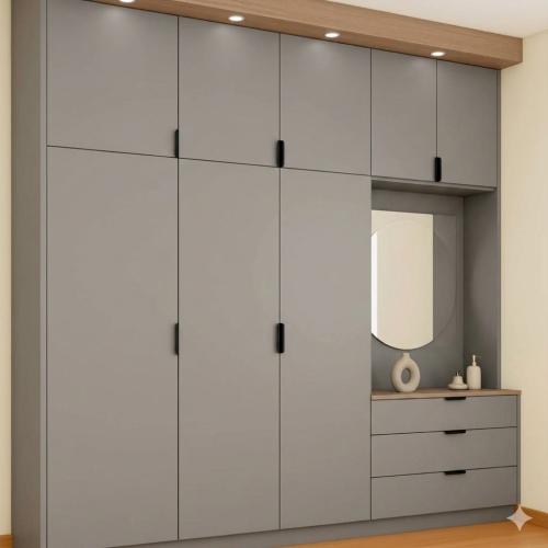 GDP063 MAKYAJ AYNALI GARDROP+YÜKLÜK  VE SPOT IŞIKLAR