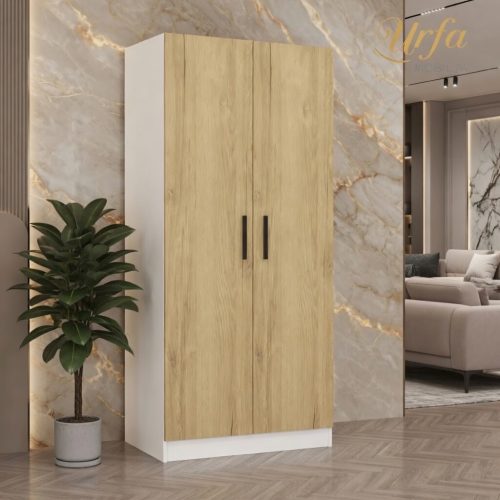 GDP078 2 KAPAKLI AHŞAP DESENLİ DOLAP