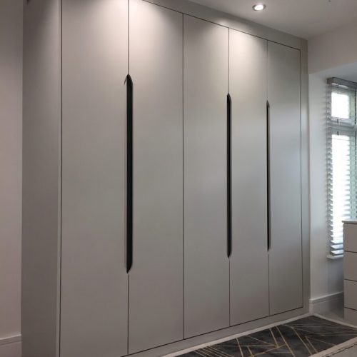 GDP079 5 KAPAKLI KUM BEJİ GARDROP