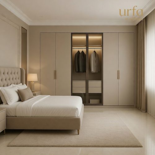 GDP096 6 KAPAKLI CAMLI IŞIKLI GARDROP